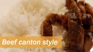 Beef canton style