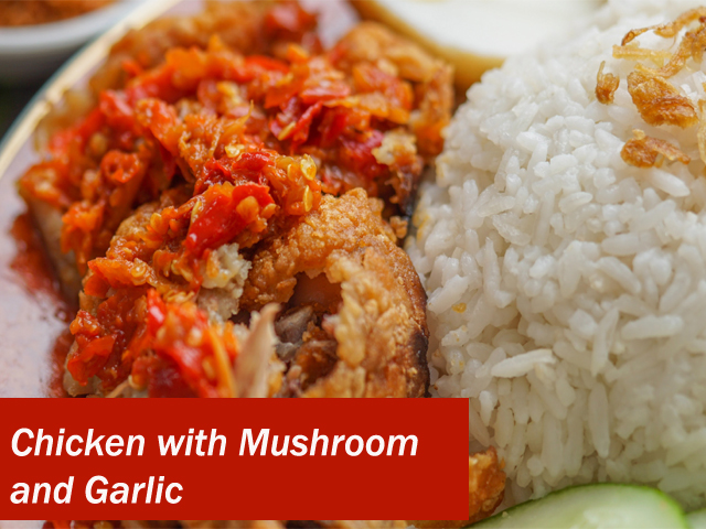 Chicken with Mushroom and Garlic