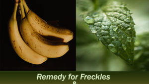 Natural remedy for Freckles, dark circles and spots on the face