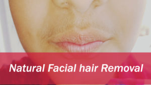 Natural facial hair removal cream