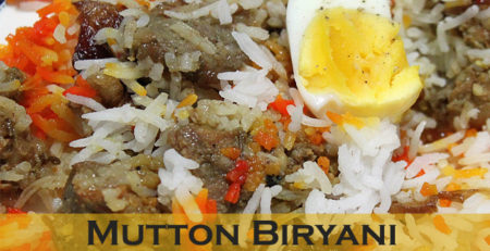Mutton Biryani with Eggs