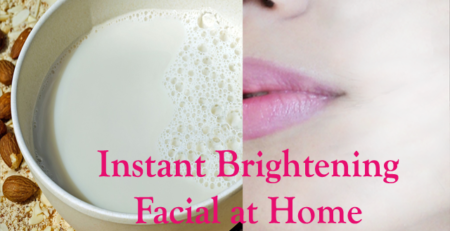 Instant Brightening Facial At Home