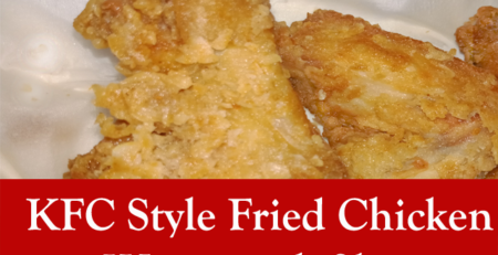 KFC style Fried Chicken Wings with Skin original recipe